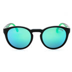 Carrera 8056/S Black / Green Round Sunglasses