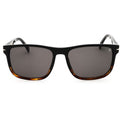 David Beckham DB 1060/S Rectangular Sunglasses – Black Horn/Grey