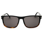 David Beckham DB 1060/S Rectangular Sunglasses – Black Horn/Grey
