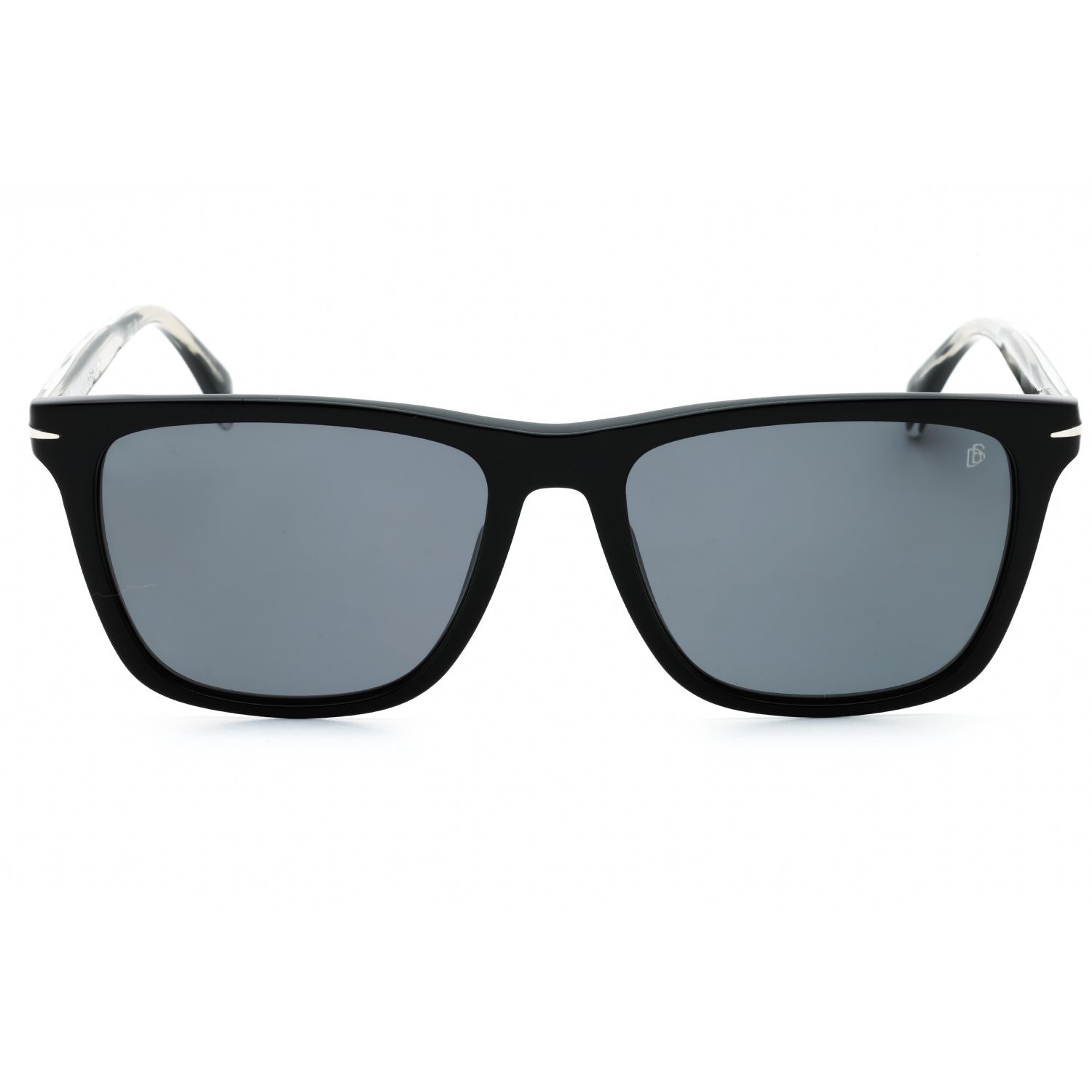 David Beckham DB 1092/S Rectangular Sunglasses – Black/Grey Polarized