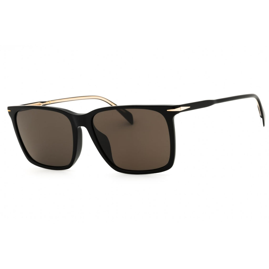 David Beckham DB 1145/G/S Rectangular Sunglasses – Black/Grey