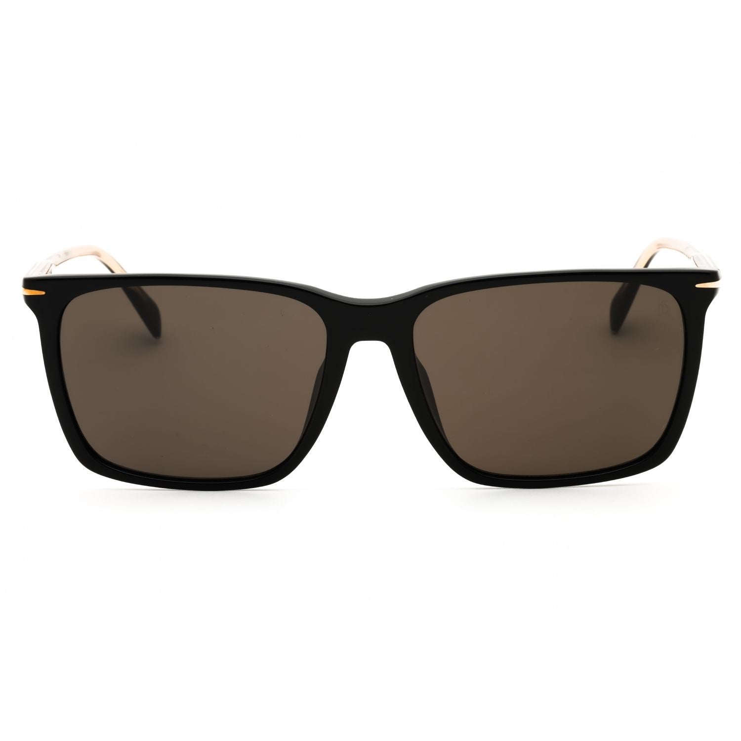 David Beckham DB 1145/G/S Rectangular Sunglasses – Black/Grey