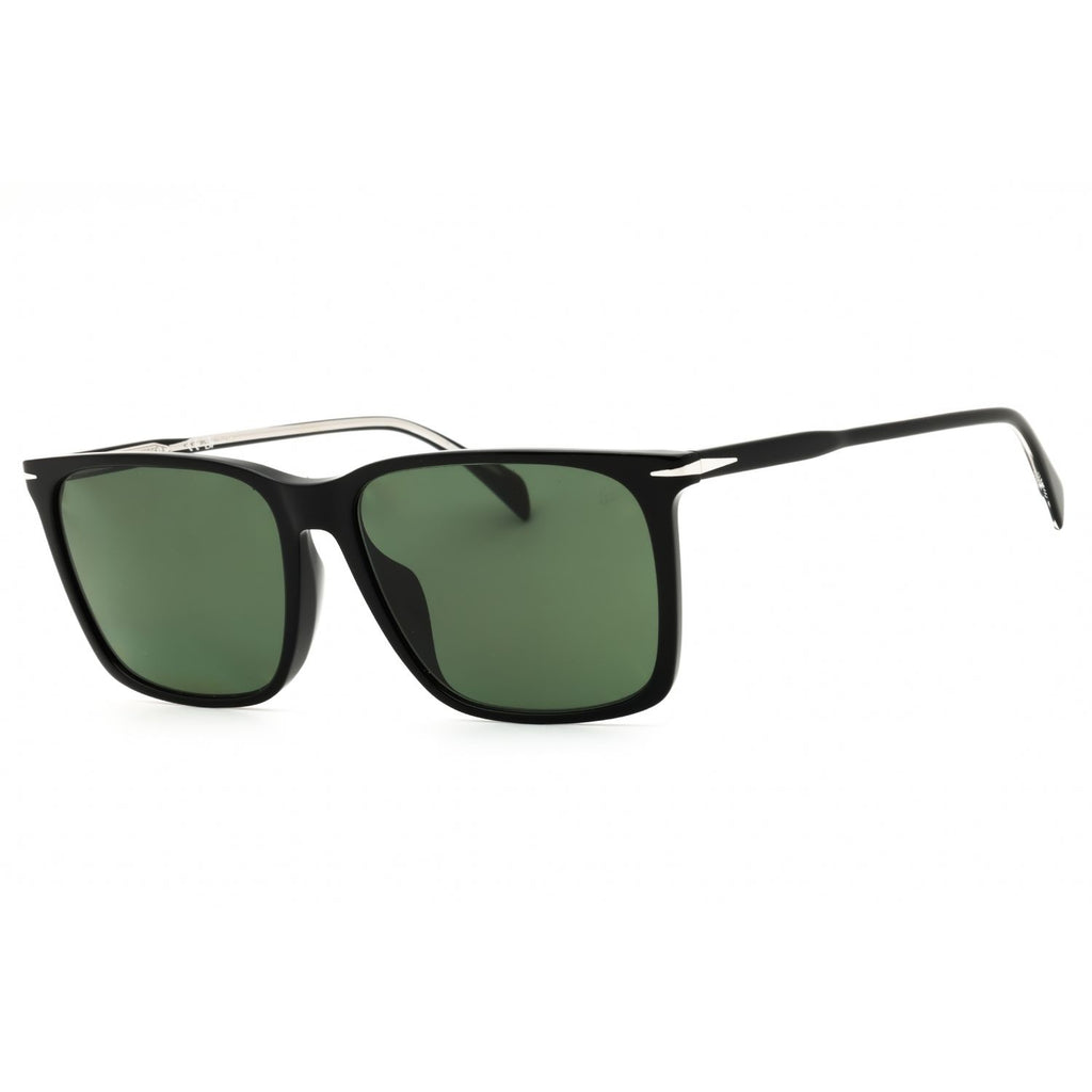 David Beckham DB 1145/G/S Rectangular Sunglasses – Black/Green
