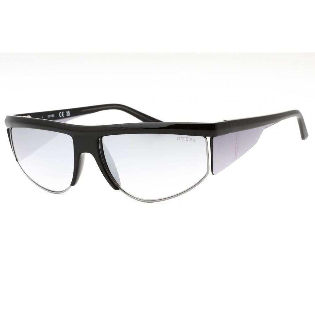 Guess GU00072 Men's Oval Sunglasses – Shiny Black