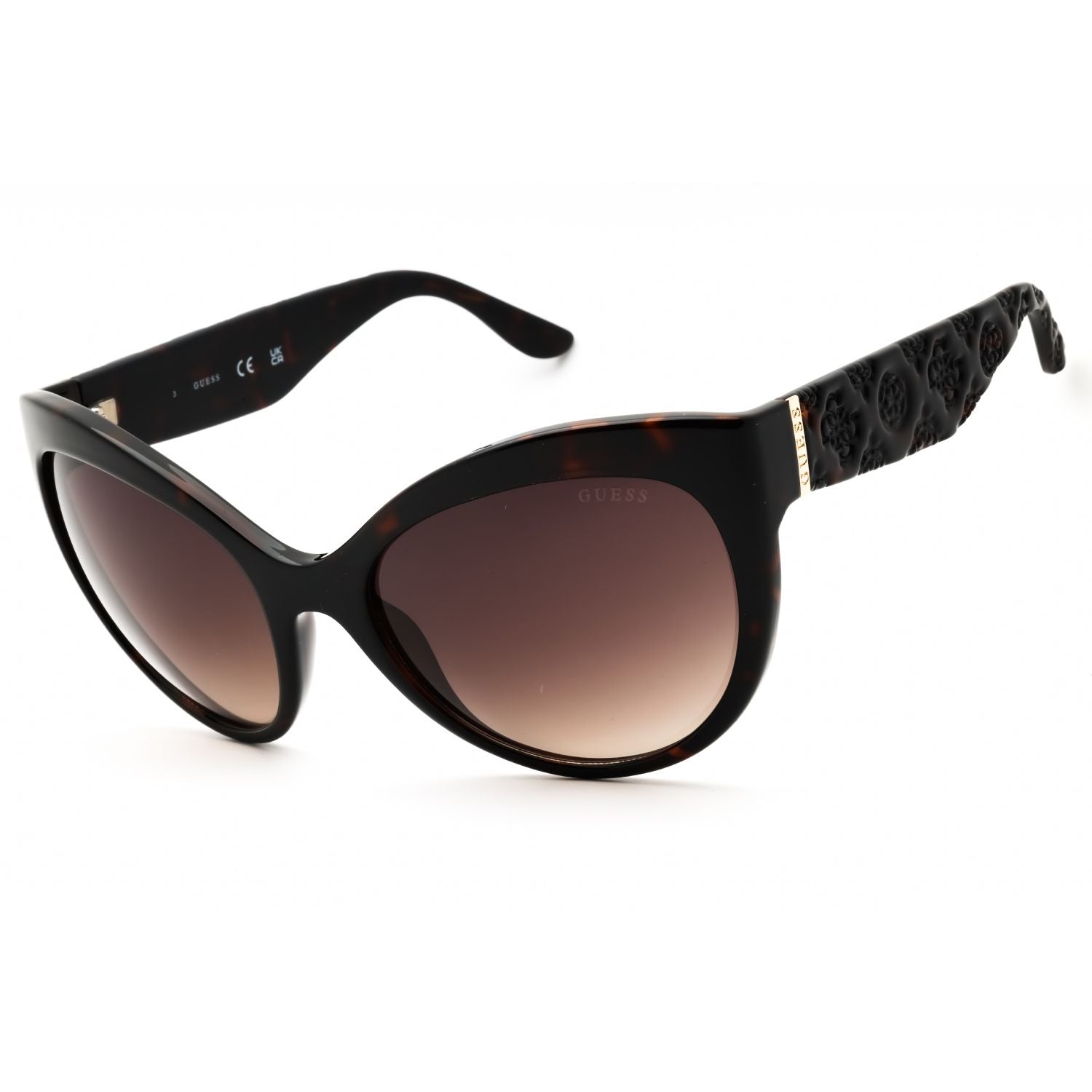 Guess GU00130 Dark Havana / Gradient Brown Oversized Sunglasses