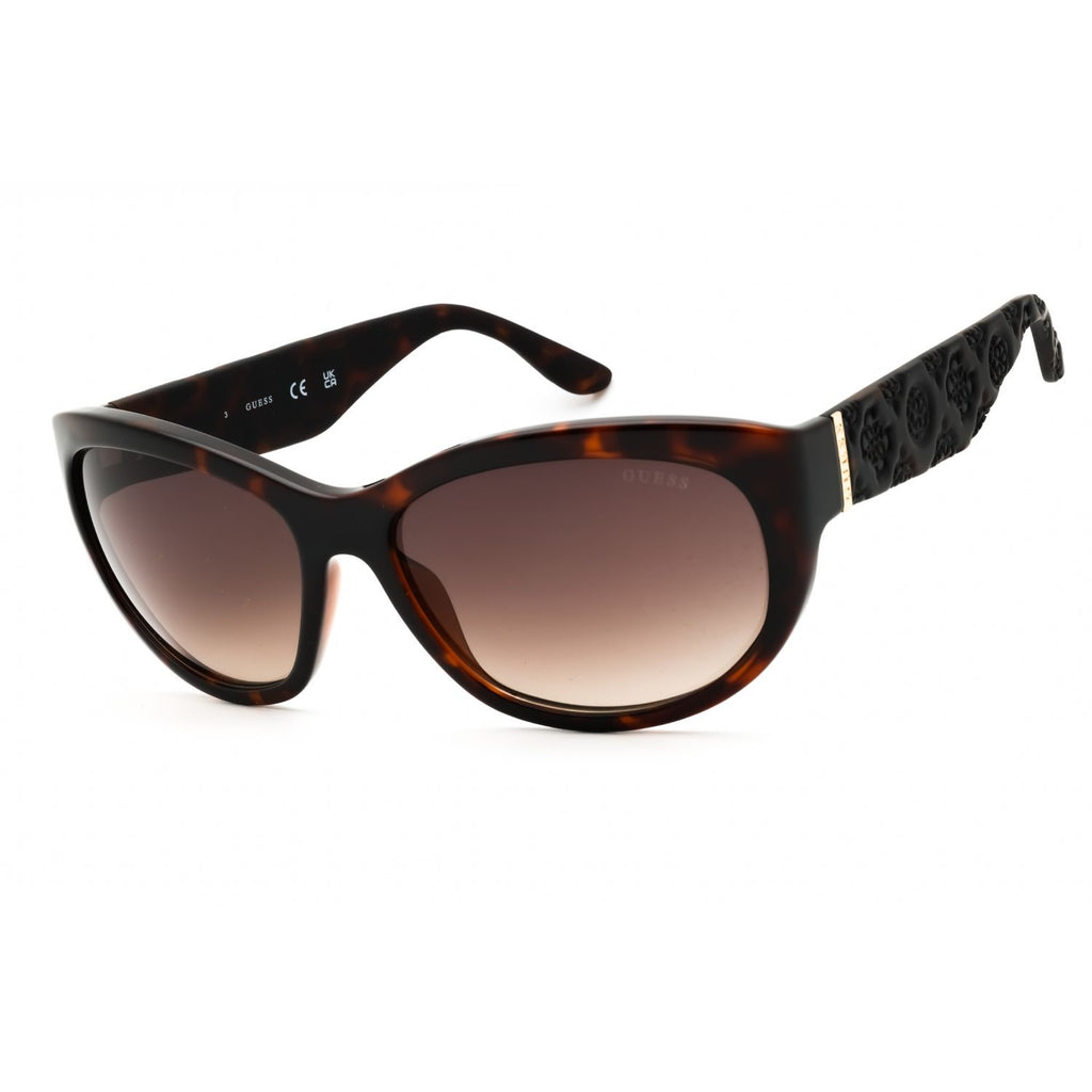 Guess GU00131 Dark Havana / Gradient Brown Oval Sunglasses