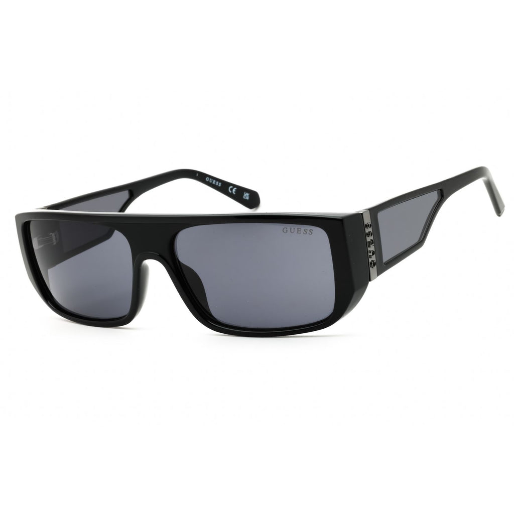 Guess GU00136 Unisex Rectangular Sunglasses – Shiny Black