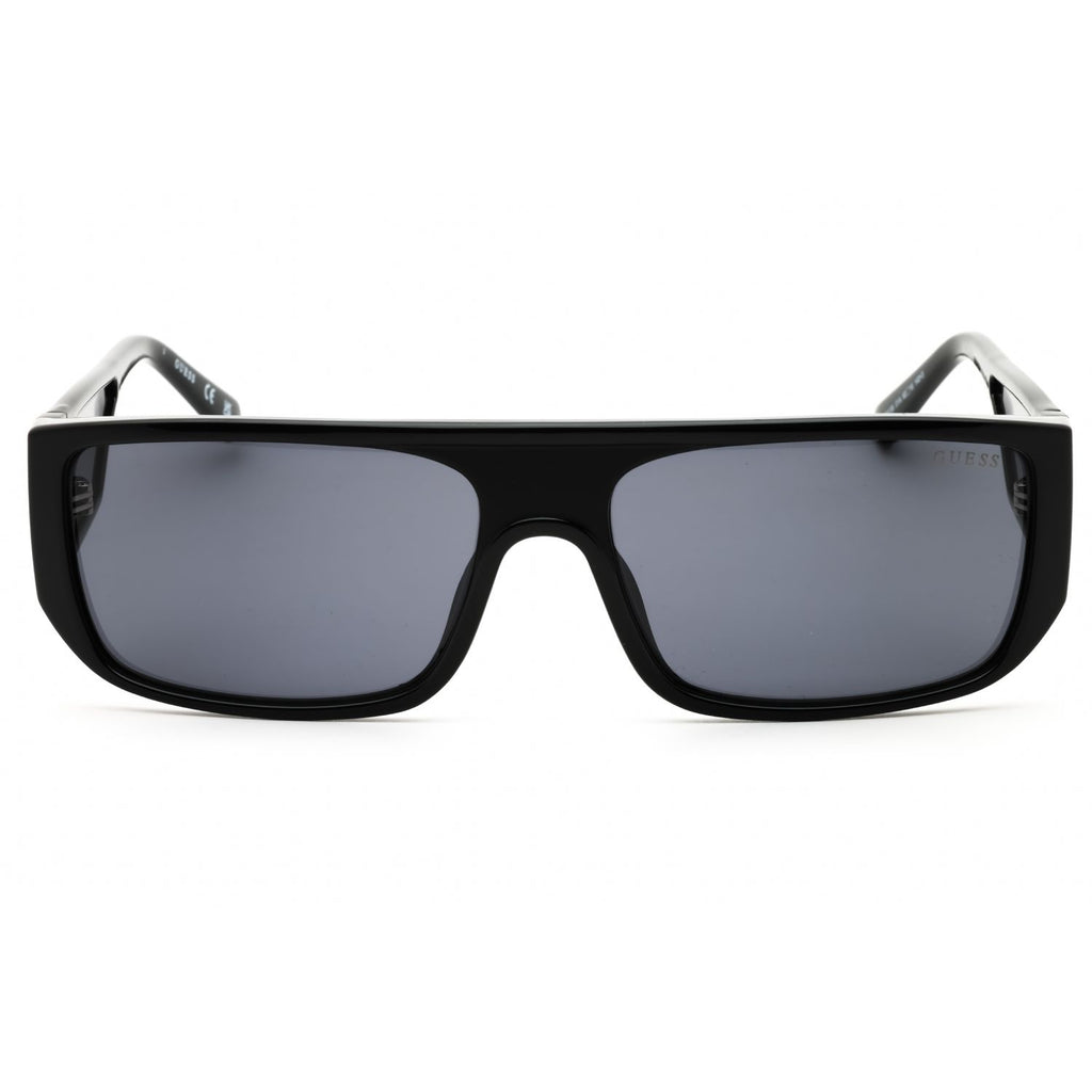 Guess GU00136 Unisex Rectangular Sunglasses – Shiny Black