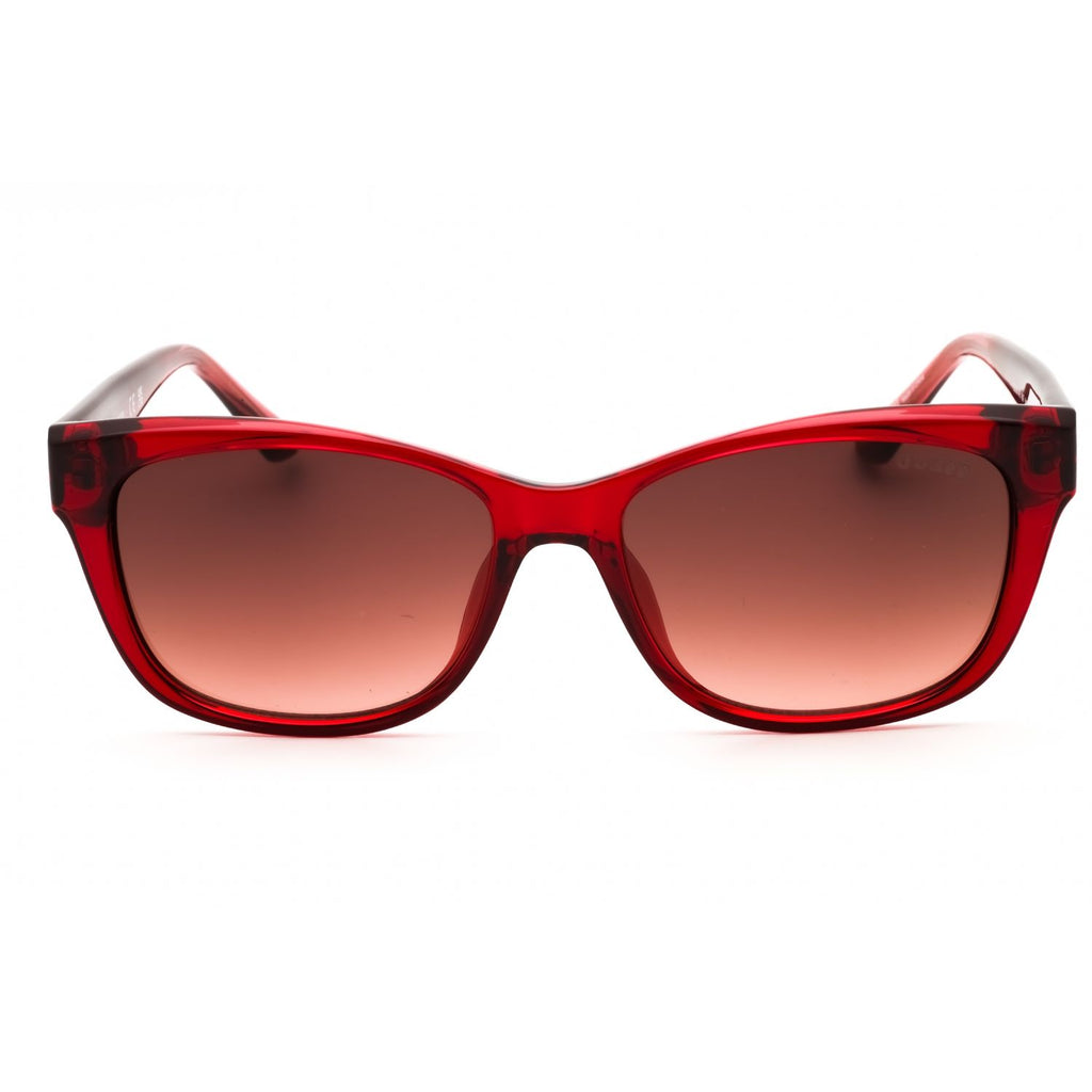 Guess GU00145 Women's Rectangular Sunglasses – Shiny Red