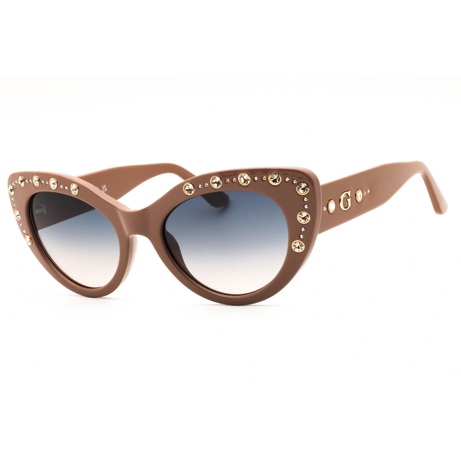 Guess GU00163 Women's Cat Eye Sunglasses – Shiny Beige
