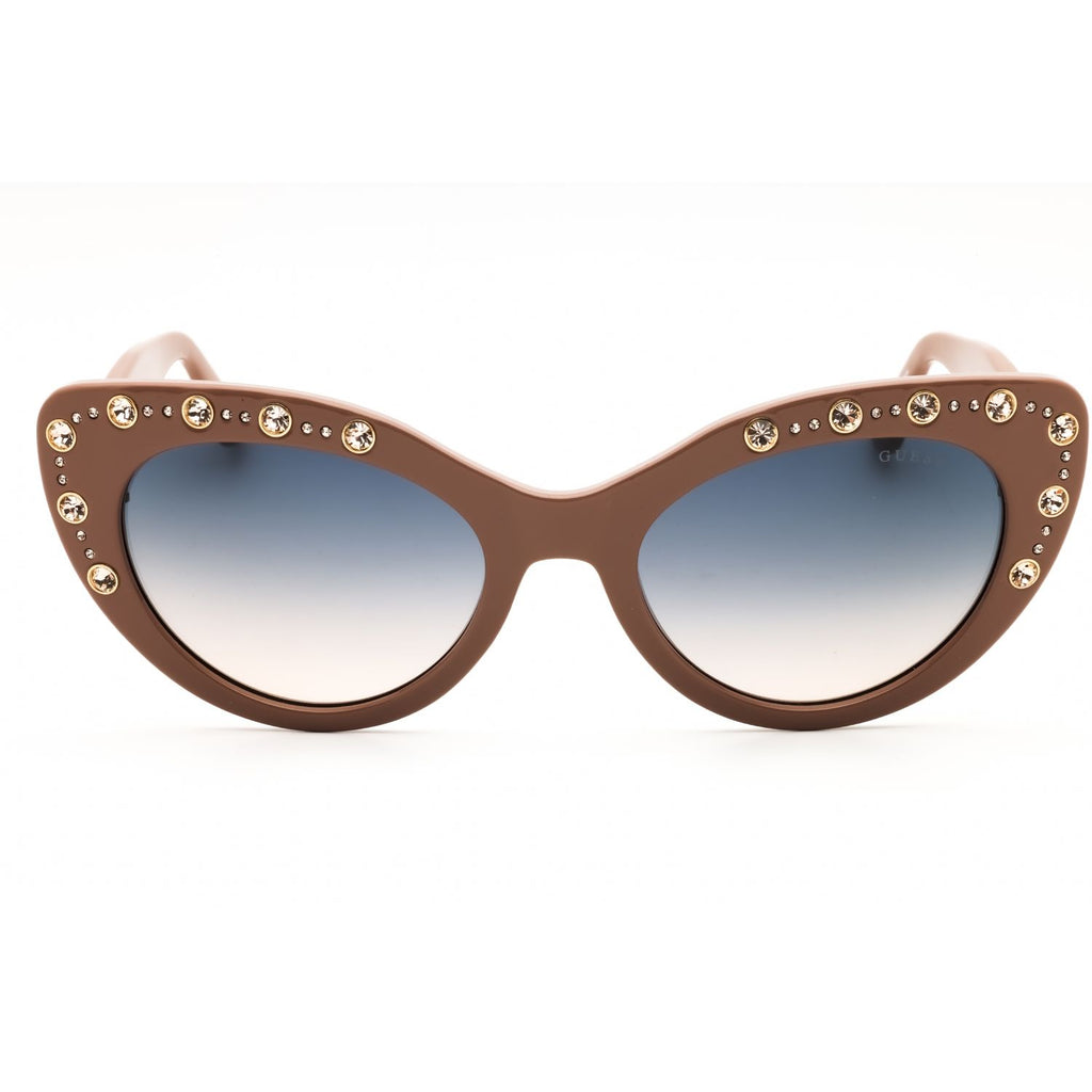 Guess GU00163 Women's Cat Eye Sunglasses – Shiny Beige