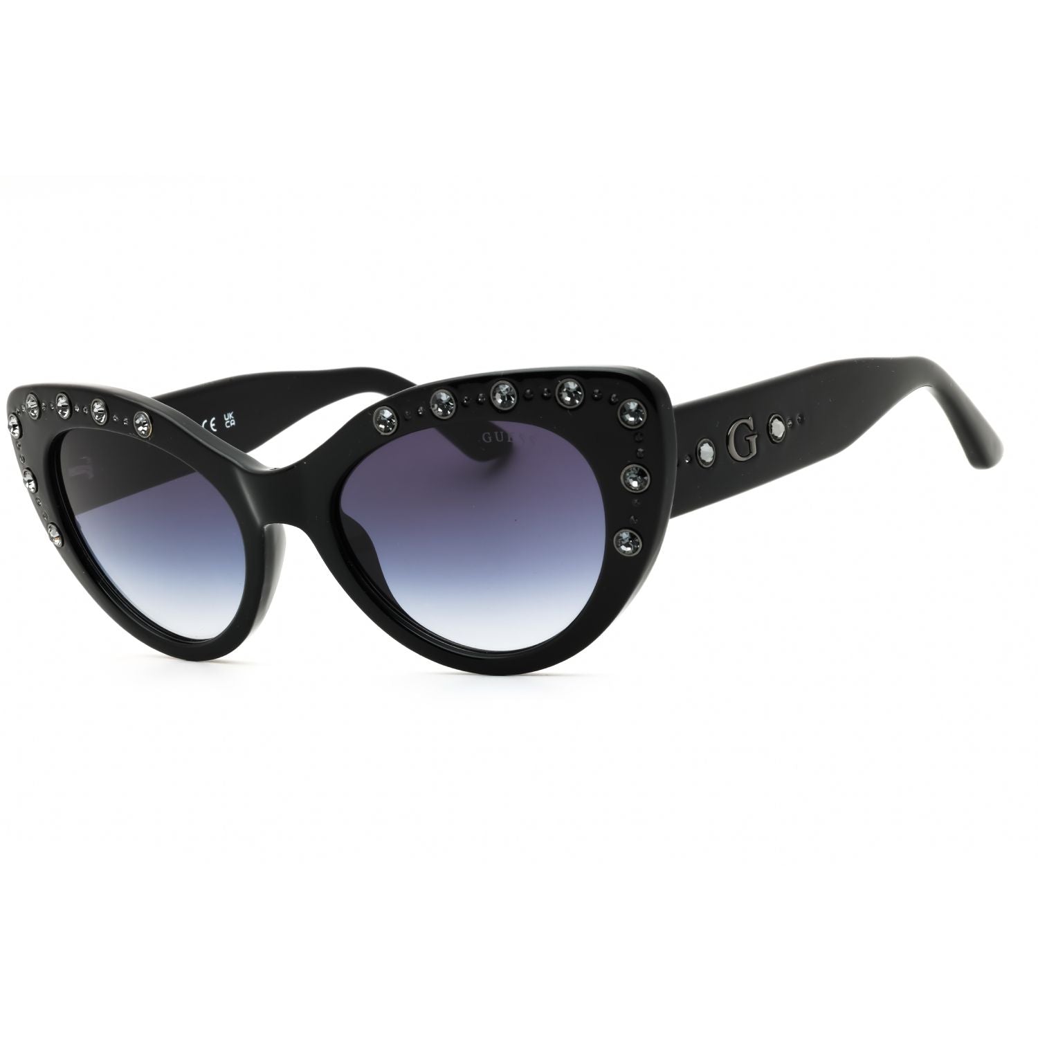 Guess GU00163 Women's Cat Eye Sunglasses – Shiny Black