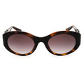 Guess GU00198-H Dark Havana / Gradient Brown Oval Sunglasses