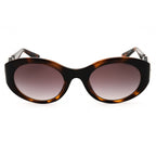 Guess GU00198-H Dark Havana / Gradient Brown Oval Sunglasses