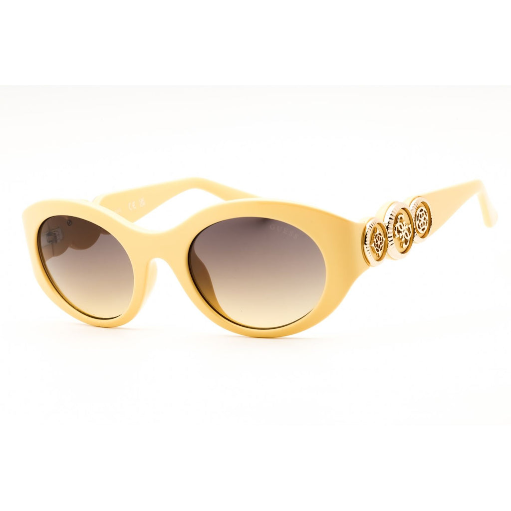 Guess GU00198-H Women's Oval Sunglasses – Shiny Yellow