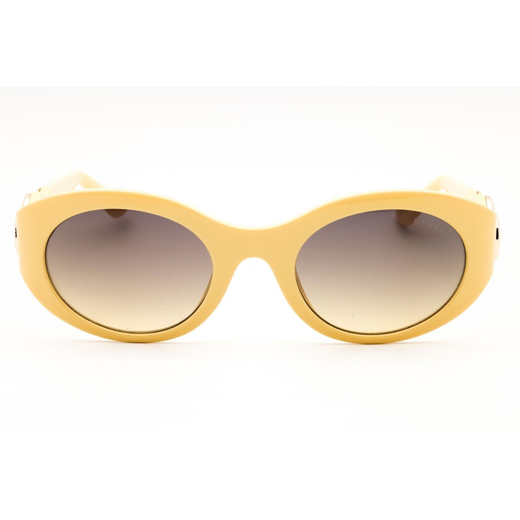 Guess GU00198-H Women's Oval Sunglasses – Shiny Yellow