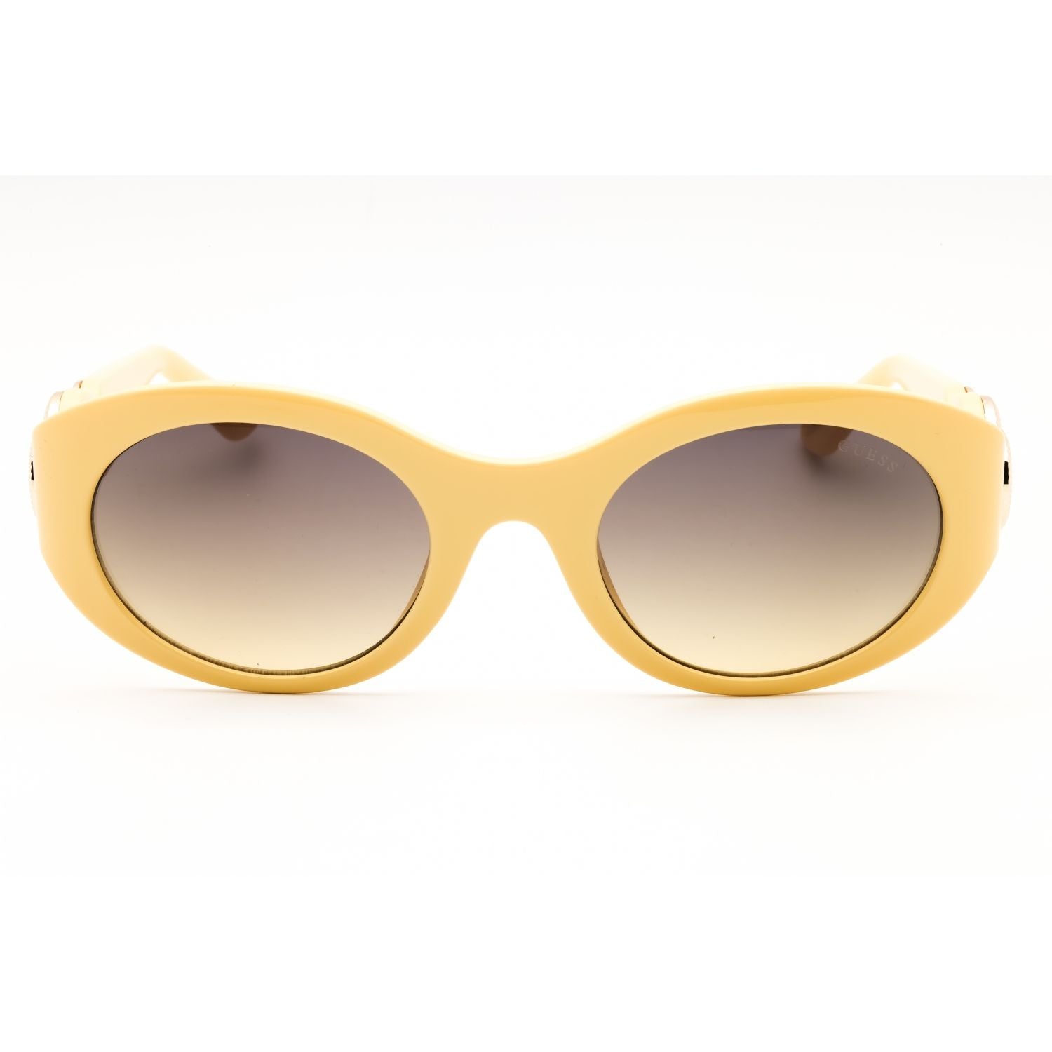 Guess GU00198-H Women's Oval Sunglasses – Shiny Yellow