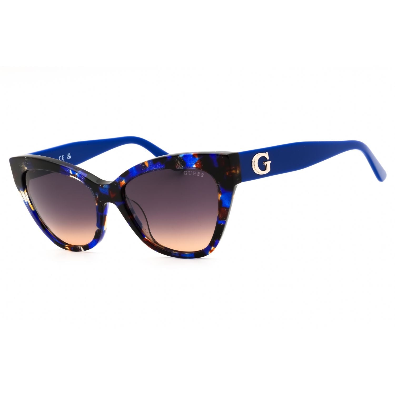 Guess GU00204 Women's Cat Eye Sunglasses – Blue Havana