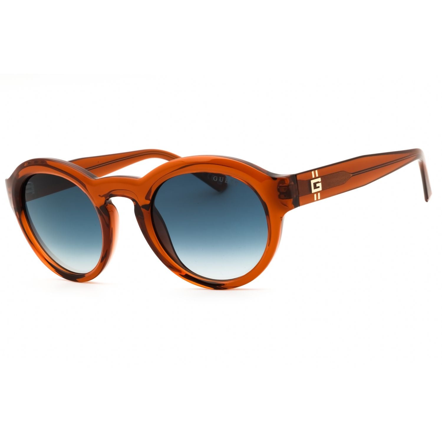 Guess GU00205 Men's Round Sunglasses – Shiny Dark Brown
