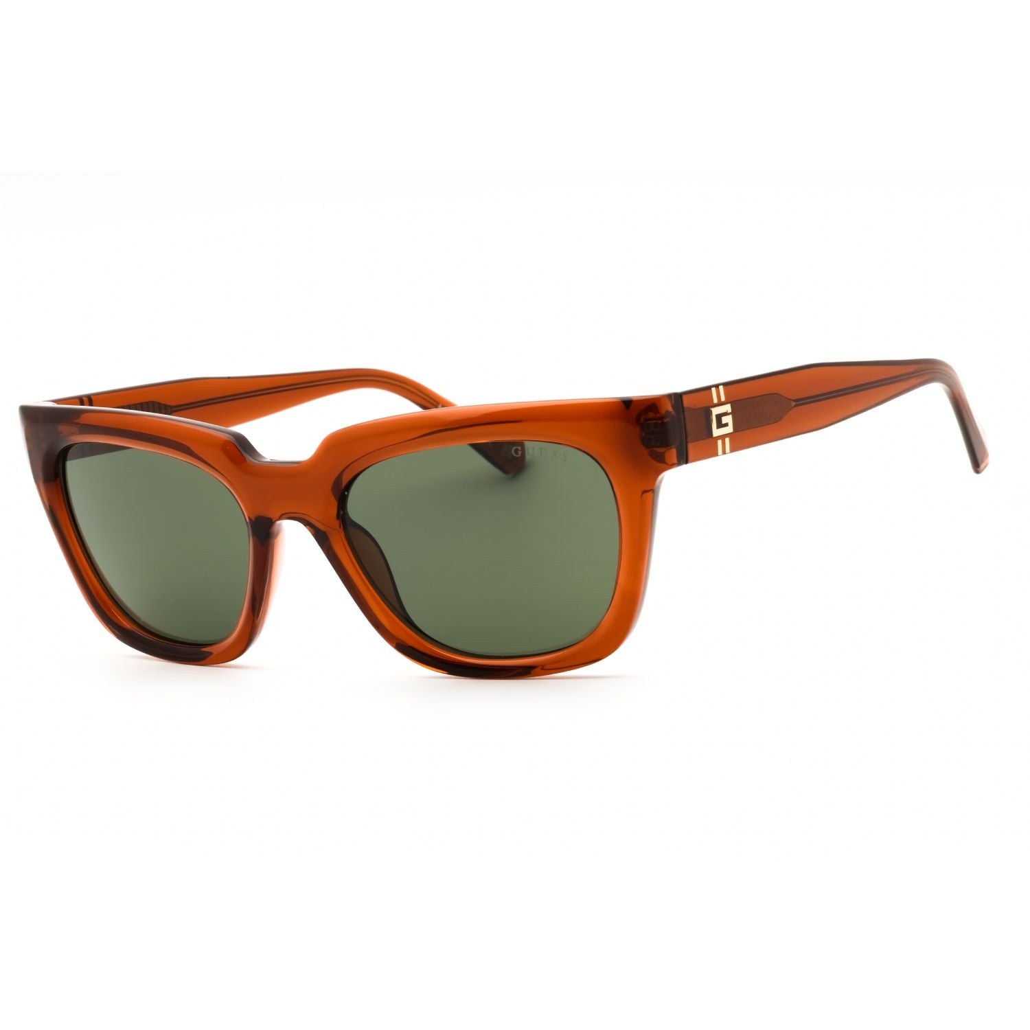 Guess GU00206 Men's Rectangular Sunglasses – Shiny Dark Brown