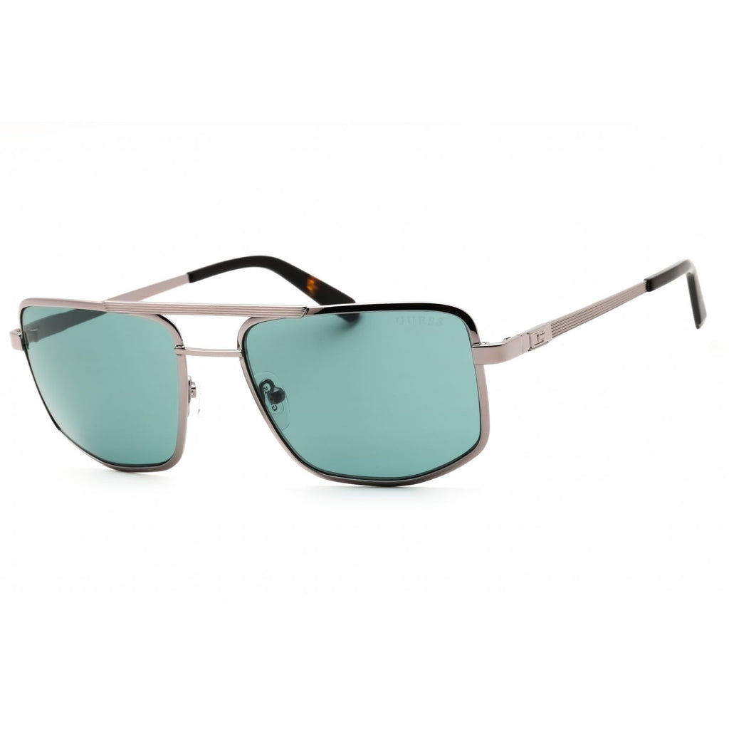 Guess GU00208 Men's Rectangular Sunglasses – Shiny Gunmetal