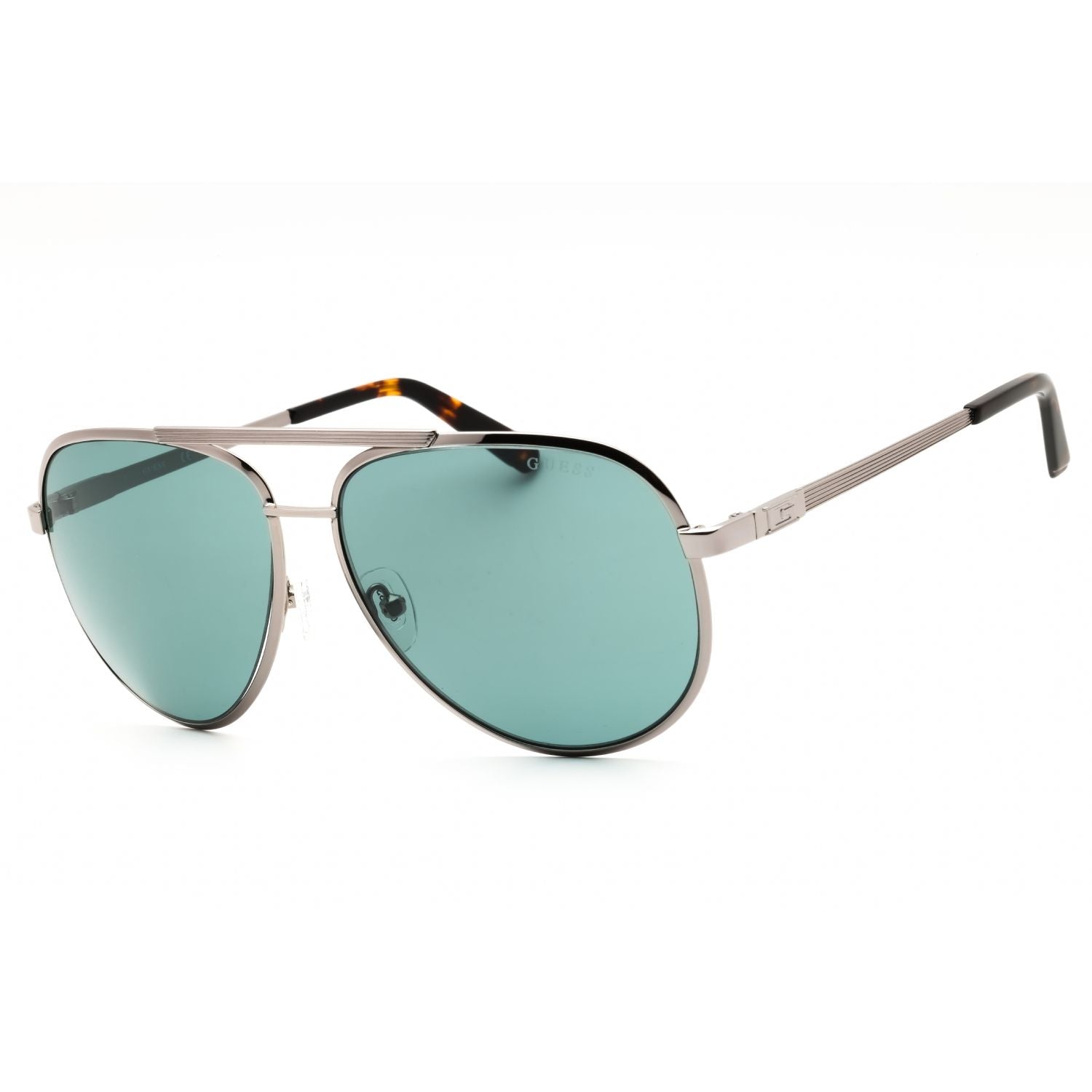 Guess GU00209 Men's Aviator Sunglasses – Shiny Gunmetal