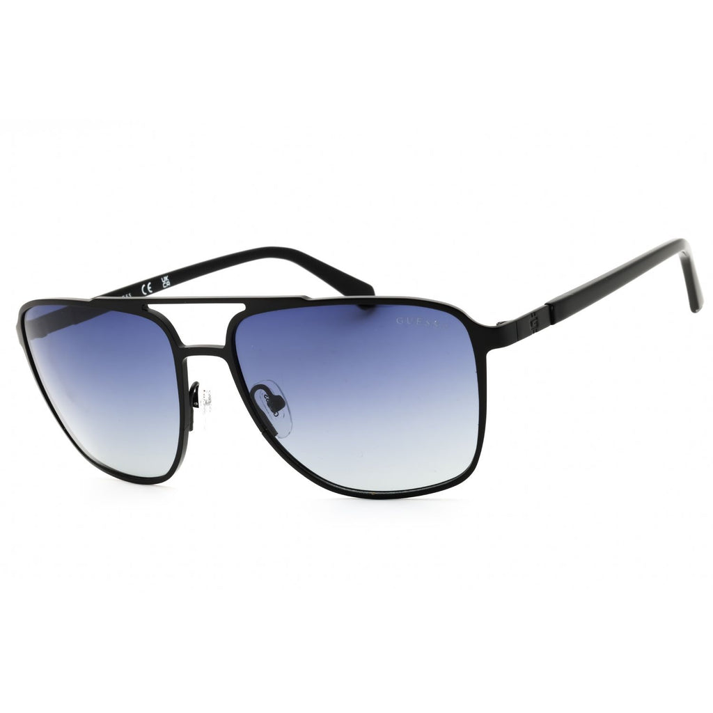 Guess GU00210 Men's Rectangular Polarized Sunglasses – Matte Black