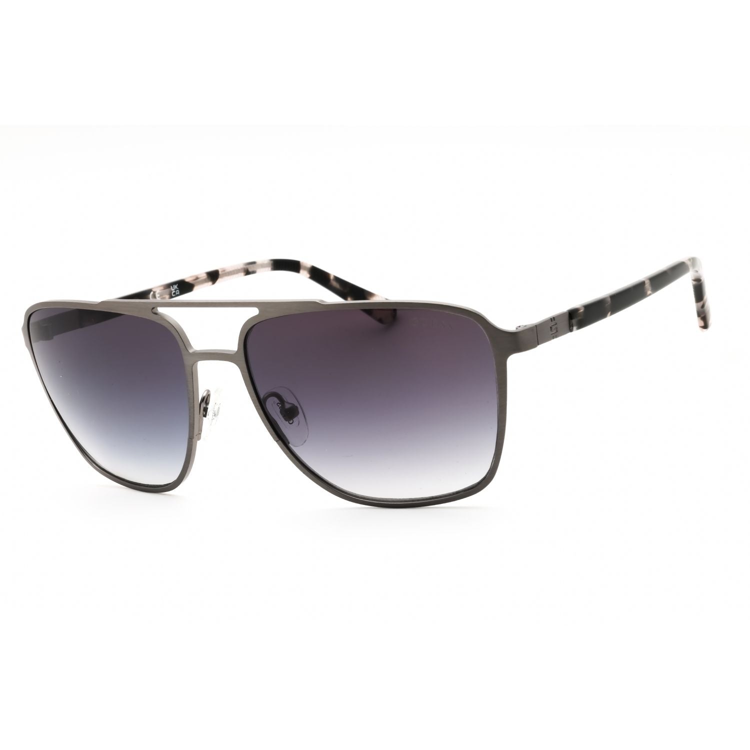 Guess GU00210 Men's Rectangular Sunglasses – Matte Dark Nickeltin