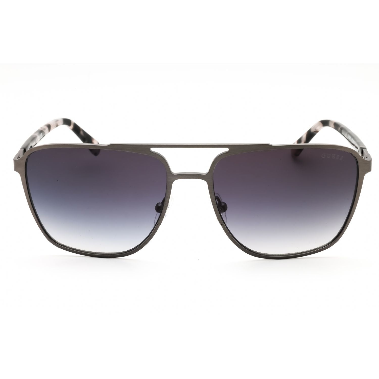 Guess GU00210 Men's Rectangular Sunglasses – Matte Dark Nickeltin
