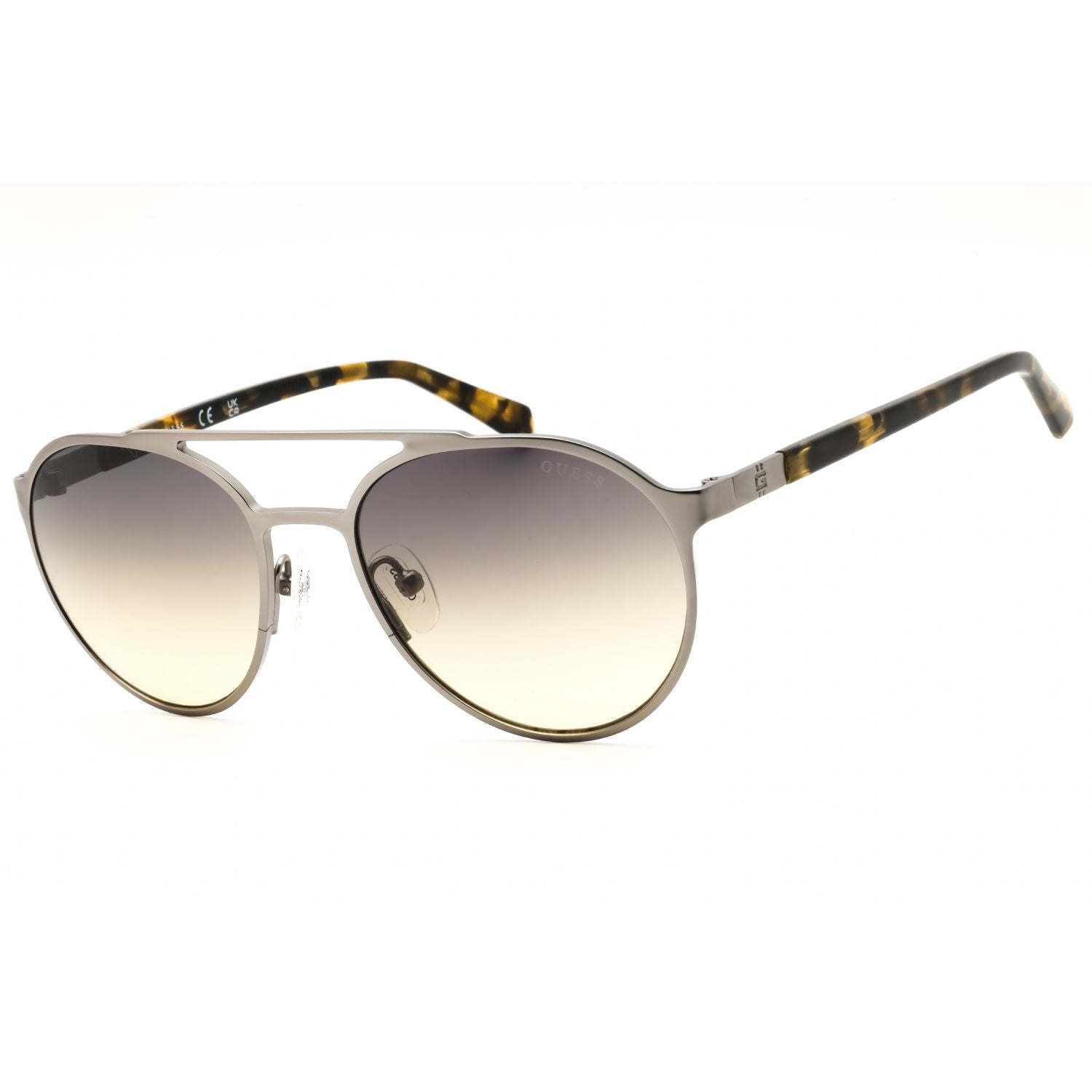 Guess GU00211 Men's Round Sunglasses – Matte Gunmetal