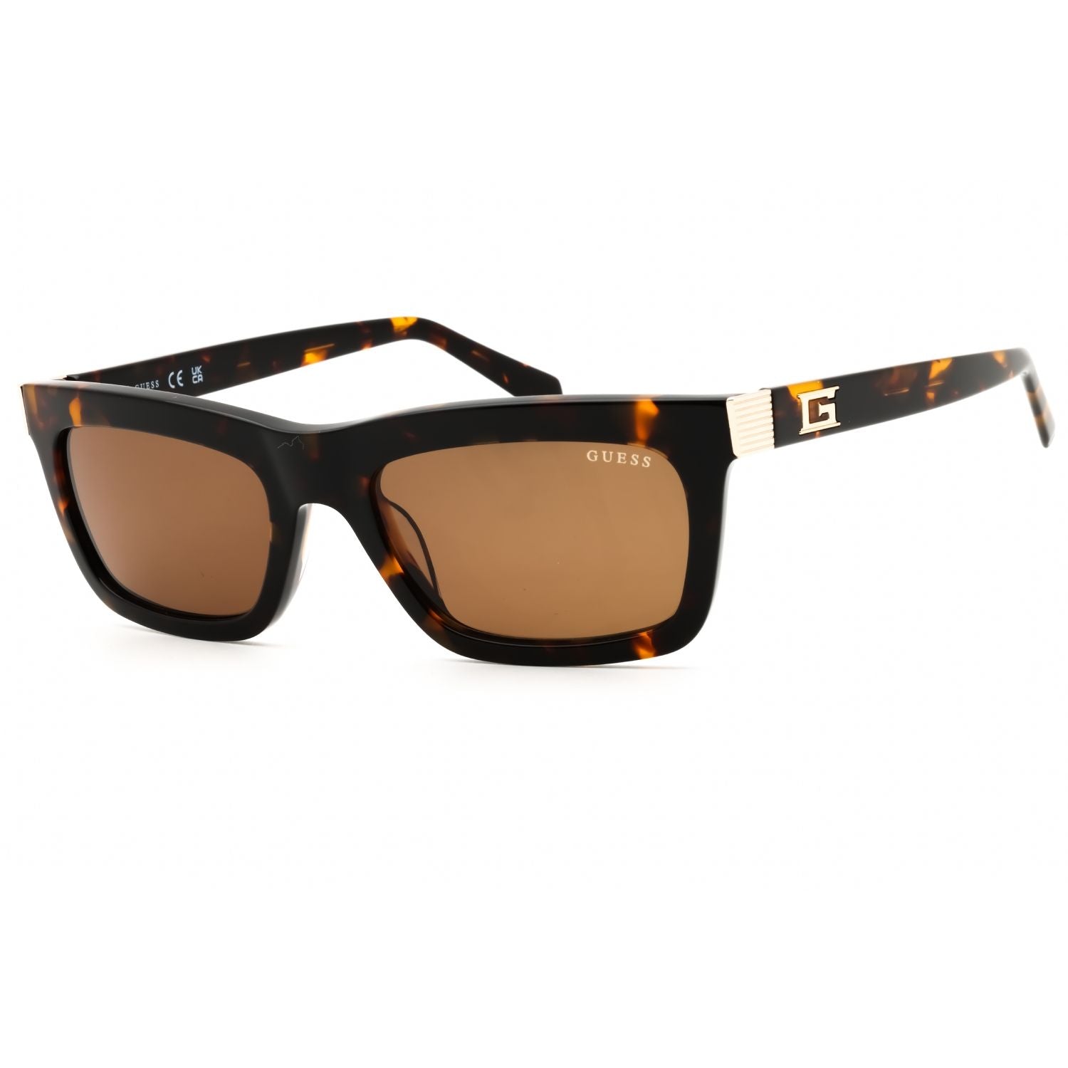 Guess GU00212 Dark Havana / Brown Rectangular Sunglasses