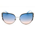 Guess GU00217 Women's Cat Eye Sunglasses – Shiny Light Nickeltin
