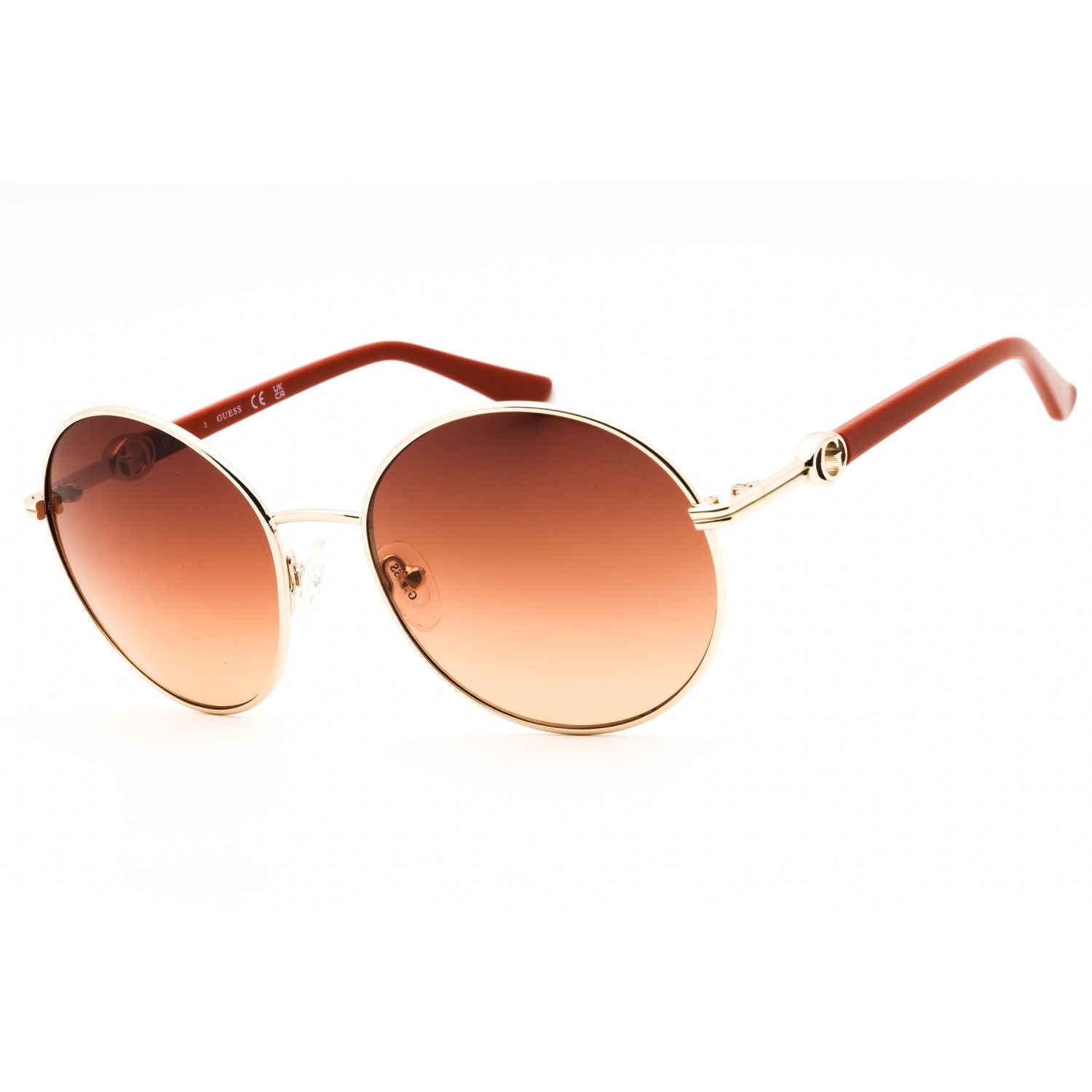 Guess GU00260 Women's Round Sunglasses – Gold
