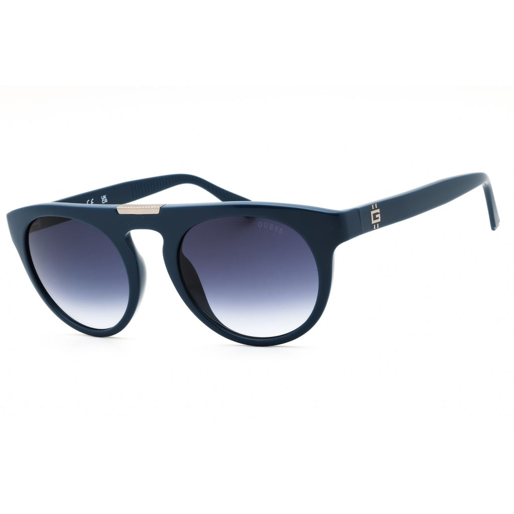 Guess GU00275 Men's Round Sunglasses – Shiny Blue