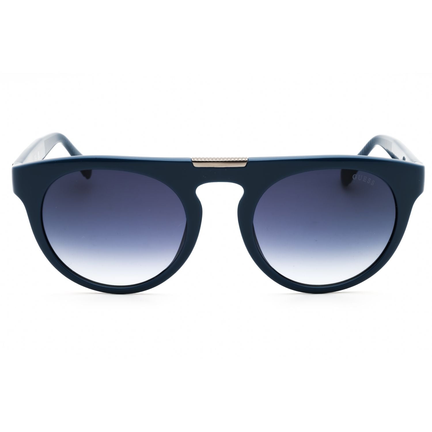 Guess GU00275 Men's Round Sunglasses – Shiny Blue