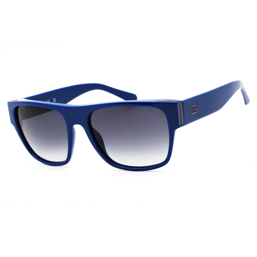 Guess GU00277 Men's Rectangular Sunglasses – Shiny Blue