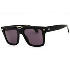 Hugo Boss BOSS 1442/S Rectangular Sunglasses Black/Dark Grey
