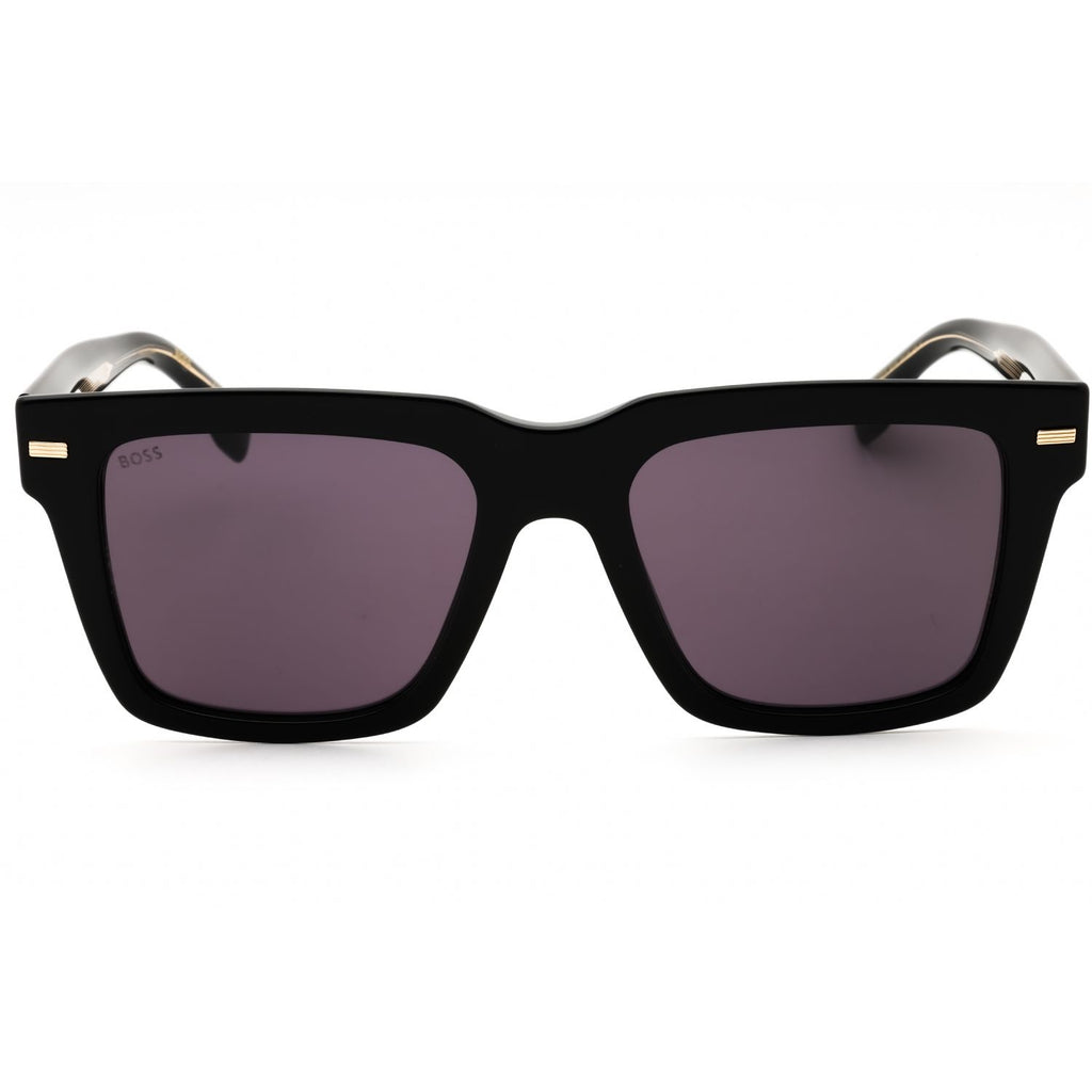 Hugo Boss BOSS 1442/S Rectangular Sunglasses Black/Dark Grey