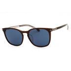 Hugo Boss BOSS 1668/F/SK Rectangular Sunglasses Brown Frame Blue Lens