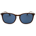 Hugo Boss BOSS 1668/F/SK Rectangular Sunglasses Brown Frame Blue Lens