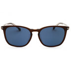 Hugo Boss BOSS 1668/F/SK Rectangular Sunglasses Brown Frame Blue Lens