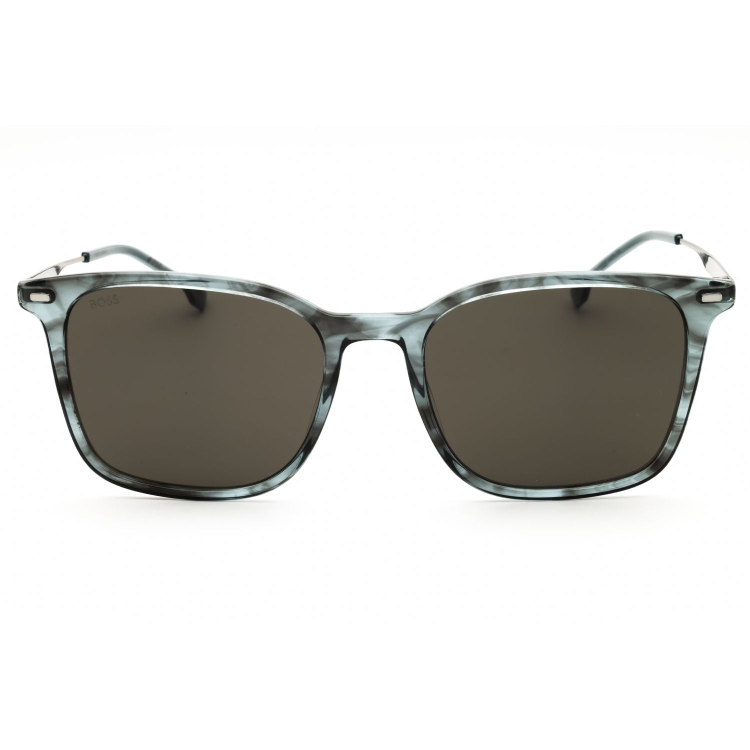 Hugo Boss BOSS 1694/S Rectangular Sunglasses Striped Grey Frame Grey Lens