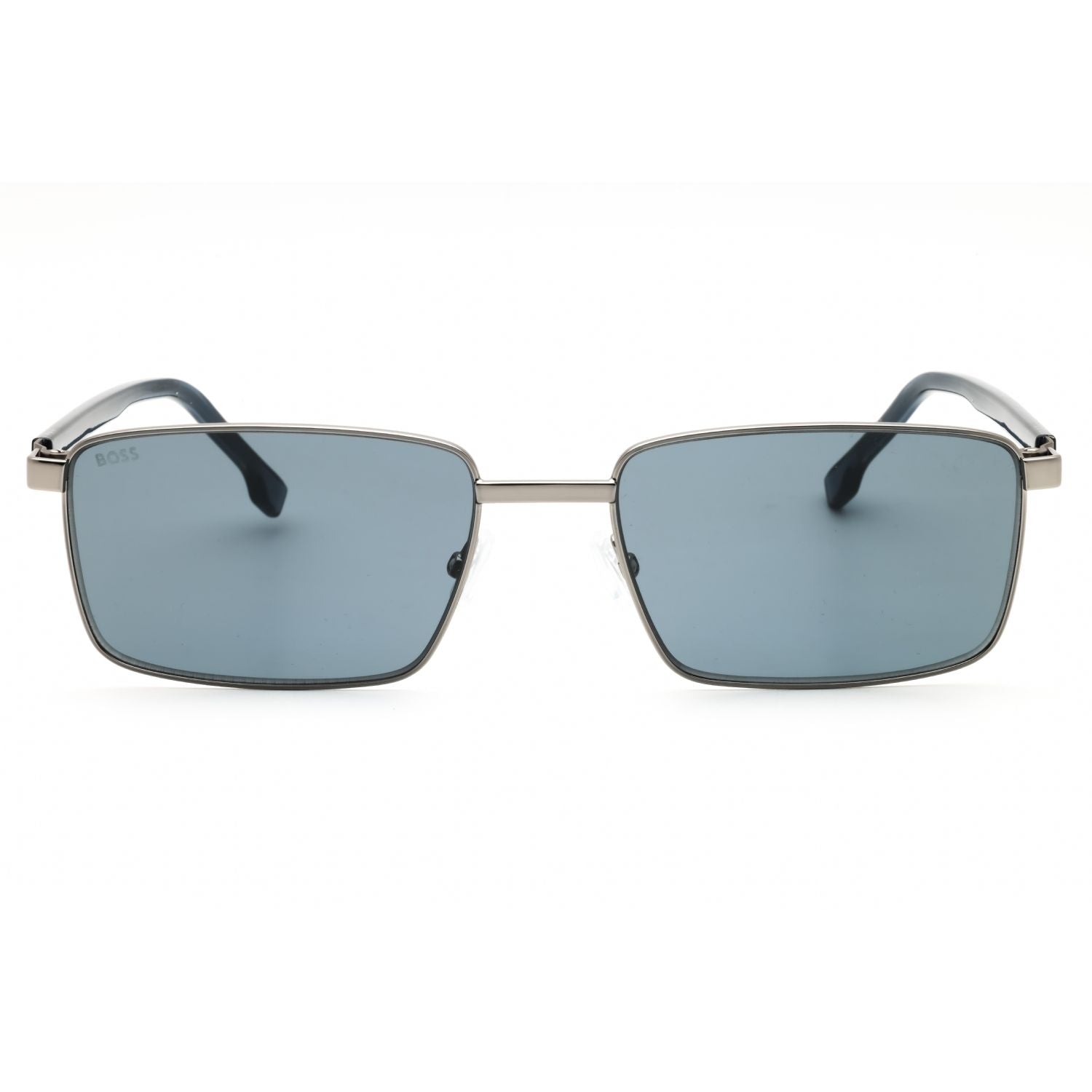Hugo Boss BOSS 1700/S Rectangular Sunglasses Blue Frame Grey Lens Metal