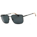 Kenneth Cole New York KC7268 Rectangular Sunglasses Matte Black/Smoke Polarized