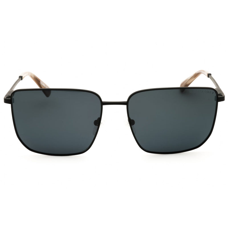 Kenneth Cole New York KC7268 Rectangular Sunglasses Matte Black/Smoke Polarized