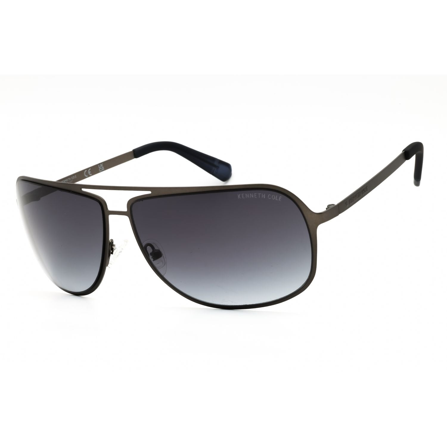 Kenneth Cole New York KC00022 Aviator Sunglasses Matte Gunmetal/Gradient Smoke
